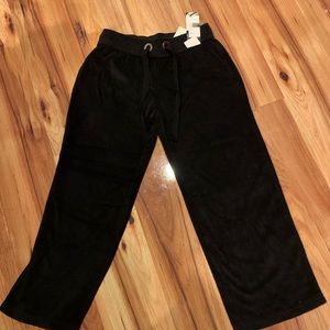 “NY & Co” Black terry Capri sweats XS #0216